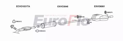 Система выпуска ОГ EuroFlo VOS6023 2001B